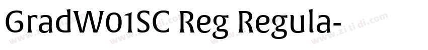 GradW01SC Reg Regula字体转换